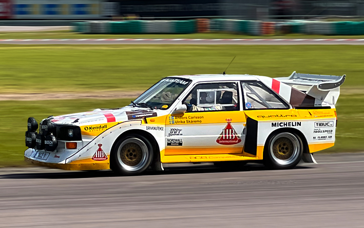 Drivknuten.se sponsrar Anders Mr Audi Carlssons Audi Sport Quattro S1 replica